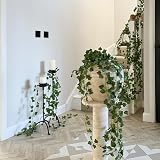 CQURE Ivy Garland 12 Pack Silk Ivy Vine Foliage 84ft Wedding Garden Decor view 3