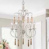 27” French Country Chandelier, 5-Light Farmhouse