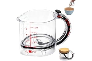4 in 1 Adjustable Measuring Cup with Handle, All in One Adjustable Measuring Cup, Space-Saving Easy to Clean Multi Measurings