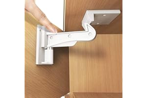 VASLON Invisible Baby Proofing Cabinet Latch Locks , No Drilling or Tools Required for Installation, Works with Most Cabinets