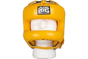 CLETO REYES Boxing Headgear with Face Bar for Men and Women, Protective Head Guard Face Saver, Sparring Fighting Sports