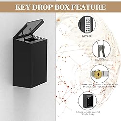 DiDiHere Key Drop Box with Smart Lock for Outside