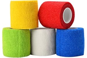ATOMUS Disposable Tattoo Self-adhesive Elastic Bandage for Handle Grip Tube Tattoo Accessories (5 pcs)