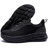 Grand Attack Road Running Shoes for Men with Superior Cushioned Comfort Lightweight Mens Walking Sneakers Black Size 13