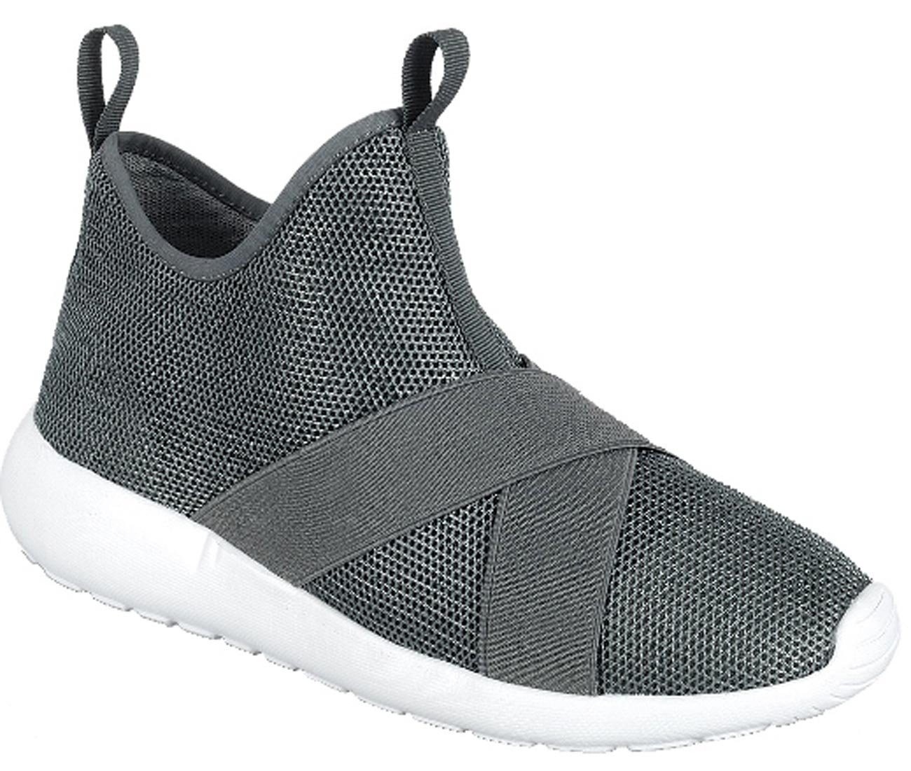 Forever Link Women's Slip-on Mesh Banded Fashion Sneaker (6 B(M) US, Grey) - Image 3
