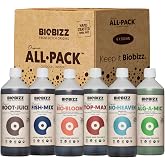 BioBizz All-Pack Outdoor Complete Organic Fertilizer Kit, 6 x 16.9 fl oz | Liquid plant food with soil enhancer plus root and bloom boosters to support outdoor plants, garden growth and flowering