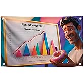 3x5 Feet Unique Single Sided Flag "Plan Failed" with 4 Brass Grommets - Funny Сollege Dorm Poster for Bedroom Wall Decoration - Contemporary Meme Polyester Banners for Home Party Decor or Backyard Use