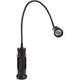 Stalwart CREE LED Work Light - 550 Lumen, Black | Magnetic Light Lamp with Flexible Gooseneck - Portable LED Lamp for Sewing, Crafting, or Workbench