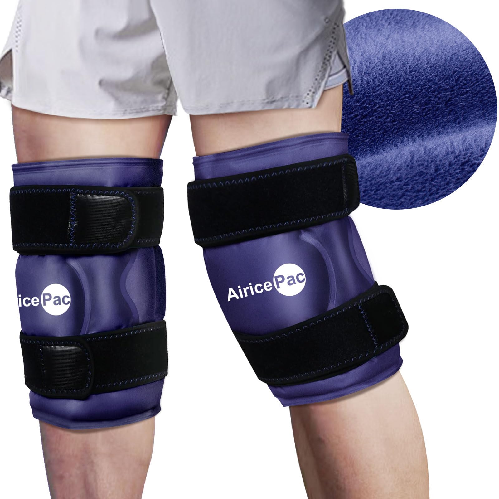 Ice Pack for Knee Pain Relief, Reusable Gel Ice Wrap for Injuries, Swelling, Knee Replacement Surgery, Cold Compress Therapy for Arthritis, Meniscus Tear and ACL, Blue