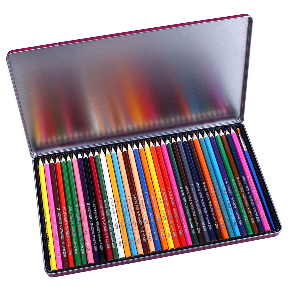 Cobee Matite Colorate Acquerellabili Set 36 Matite Acquerellabili Cobee Matite Colorate Acquerellabili Set 36 Matite Acquerellabili 1 Free Water Color Spazzola In Metallo Box Amazon Giochi e giocattoli