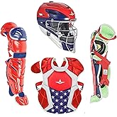 All-Star S7 Axis Ages 9 to 16 - Baseball Catching Equipment Kit (Includes Helmet, Chest Protector, Leg Guards), Meets NOCSAE