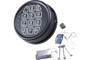 Universal Digital Lock Kit for Gun Safes & Security Boxes: Electronic Keypad, Solenoid Lock, 2 Override Keys, Reset Cable & A