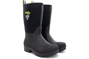 Western Chief Women's 365 Neoprene Rain Boots for Women - 100% Waterproof Rubber Boots for Women with Anti-Slip Outsole - Cold-Rated Muck Boots for Women for All-Weather Protection