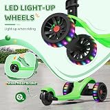 YOLEO 3-in-1 Children’s Scooter with Removable Seat LED Wheels view 4