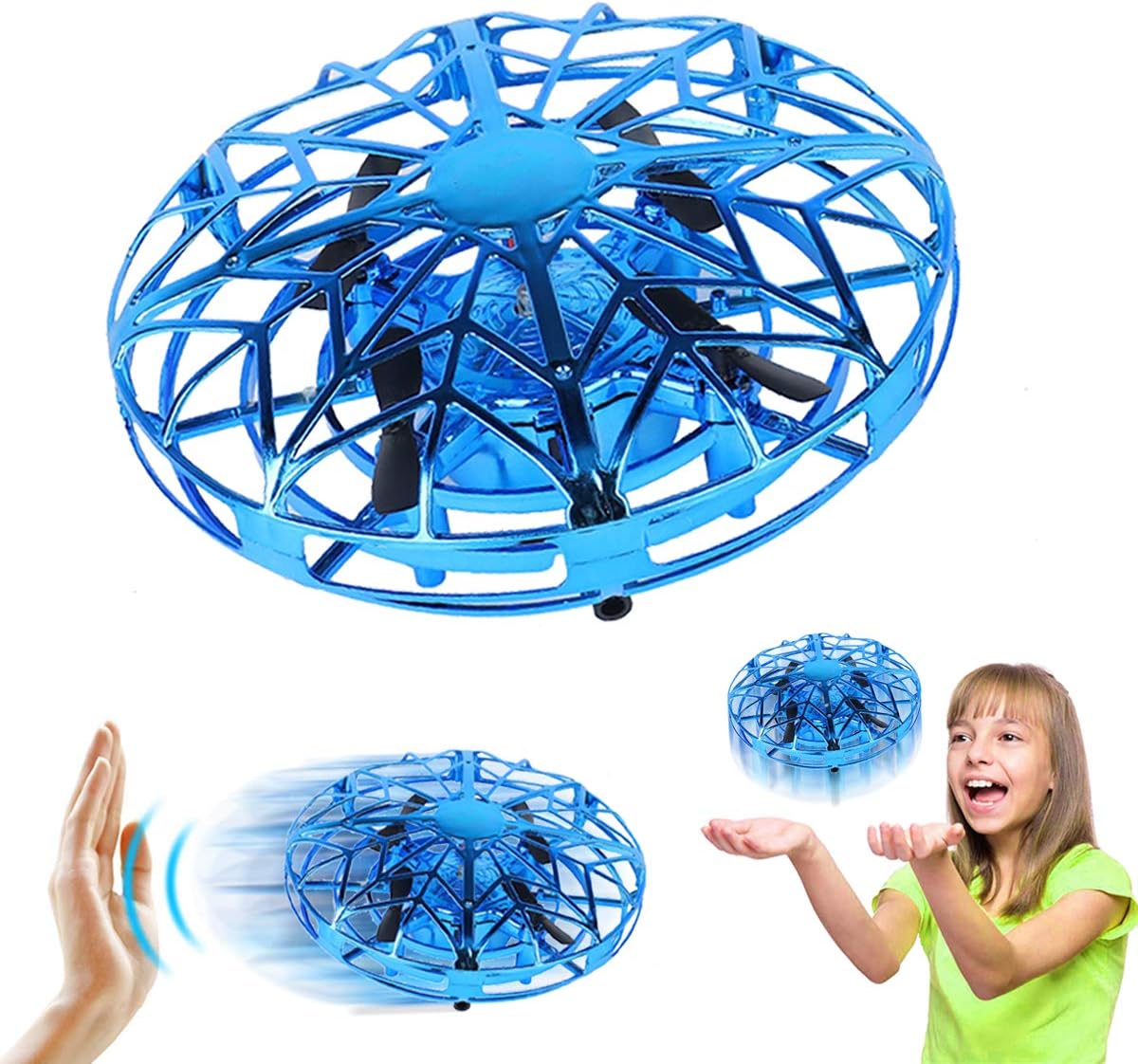Joyfun Toys Boys Mini Drone Flying Toys for Kids Air Magic Hogs Hand Controlled UFO Remote Control Helicopter Birthday Gifts