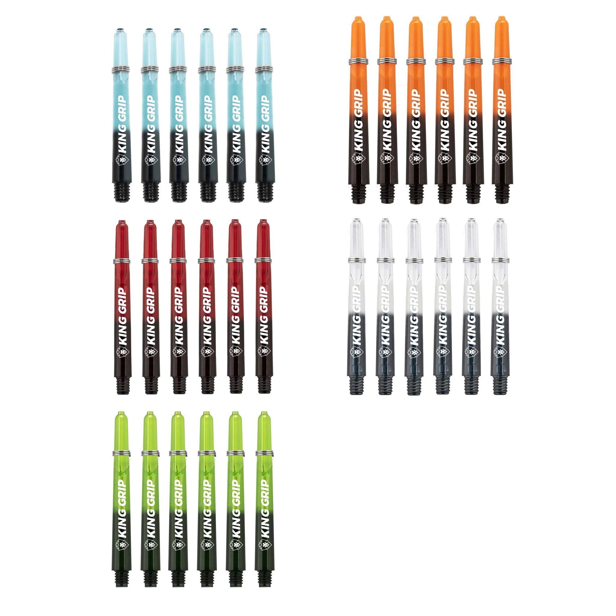 KOTO darts Shafts Collection Medium, 30 Shafts, Nylon Shafts Multicolor