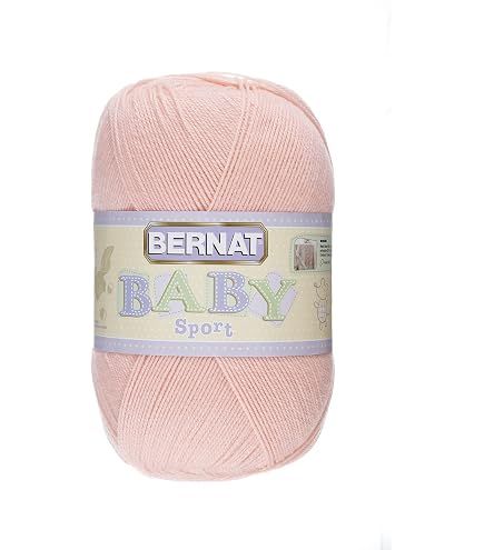 Bernat Baby Big Ball Sport Yarn - Baby Yellow, 12.3 Oz (350g) 100% Acrylic Machine Washable Yarn