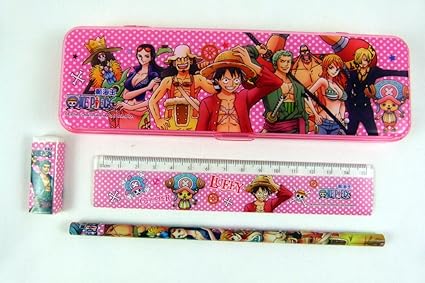 Amazon かわいい漫画スタイル文房具プラスチック鉛筆ケース 鉛筆 ゴム 定規セット ピンク おどうぐばこ 文房具 オフィス用品