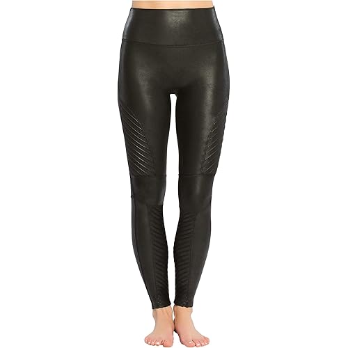 SPANX Women's Faux Leather Moto Leggings