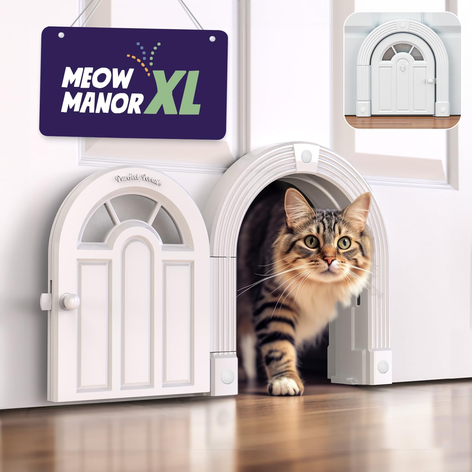 Cat Door Interior Door Meow Manor Extra Large Pet Door, 10.25 x 11 No