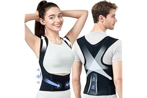 babaka Back Brace Posture Corrector for Women and Men, Adjustable Shoulder Brace for Upper and Lower Back Pain Relief - Impro