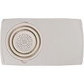 Dexas Over the Sink PolyFiber Flax Cutting Board with Collapsible Colander Strainer, 11.5 x 20", Cream