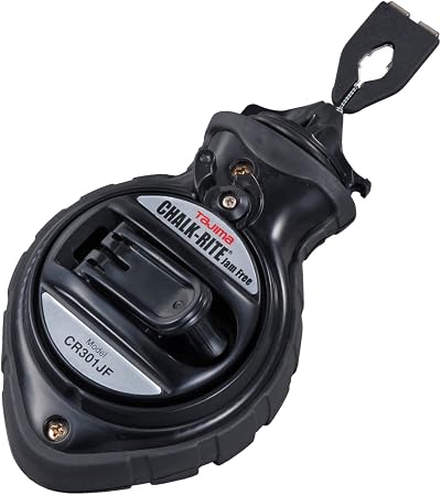 Tajima CR301JF Powder Tracer Chalk Line 30m Jam Free Fast Wind Black