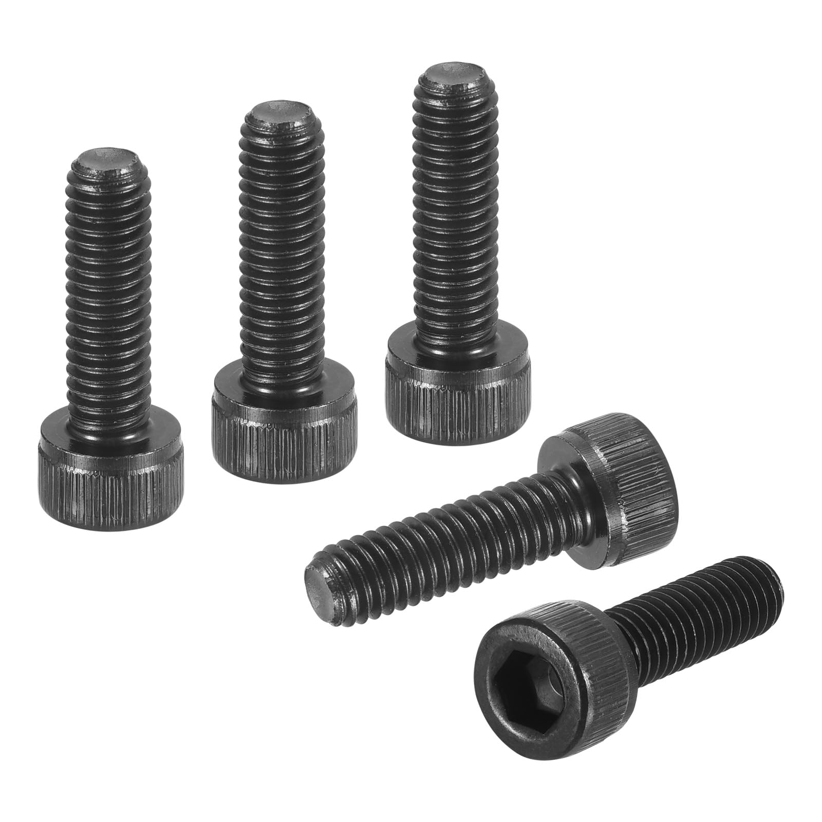 DTGN M6-1x20 Socket Head Cap Screws Bolts - 50Pack - Good for Road Bicycle, Mountain Bike, Auto, Motorcycle - Carbon Steel Hex Head Metric Screws, Black