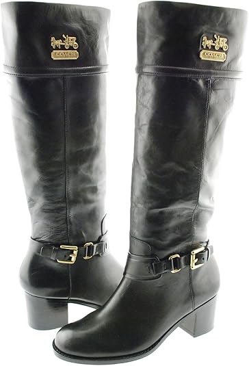 coach tall black boots