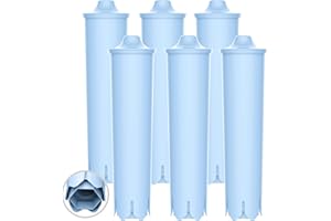 EcoAqua Replacement Filter, Replacement for Jura® Clearyl/Claris Blue Capresso® Clearyl Coffee Machine Water Filter, Jura® Filter, Pack of 6