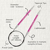 KnitPro Zing Fixed Circular Needles 24in 60cm 5.00mm view 3