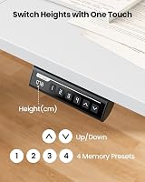 ErGear Electric Standing Desk 140x70cm Height Adjustable 4 Memory Panel view 4