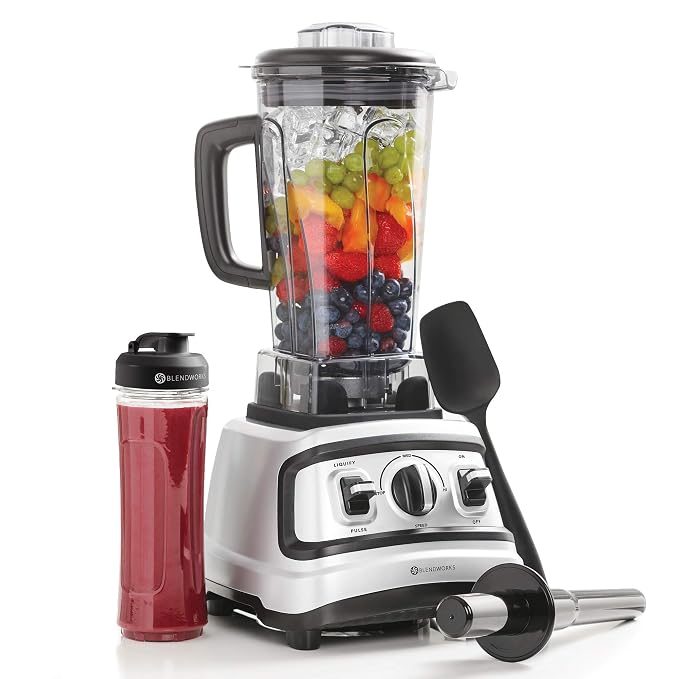 BlendWorks High Speed Blender All-In-One Set, Industrial Strength, Pro ...
