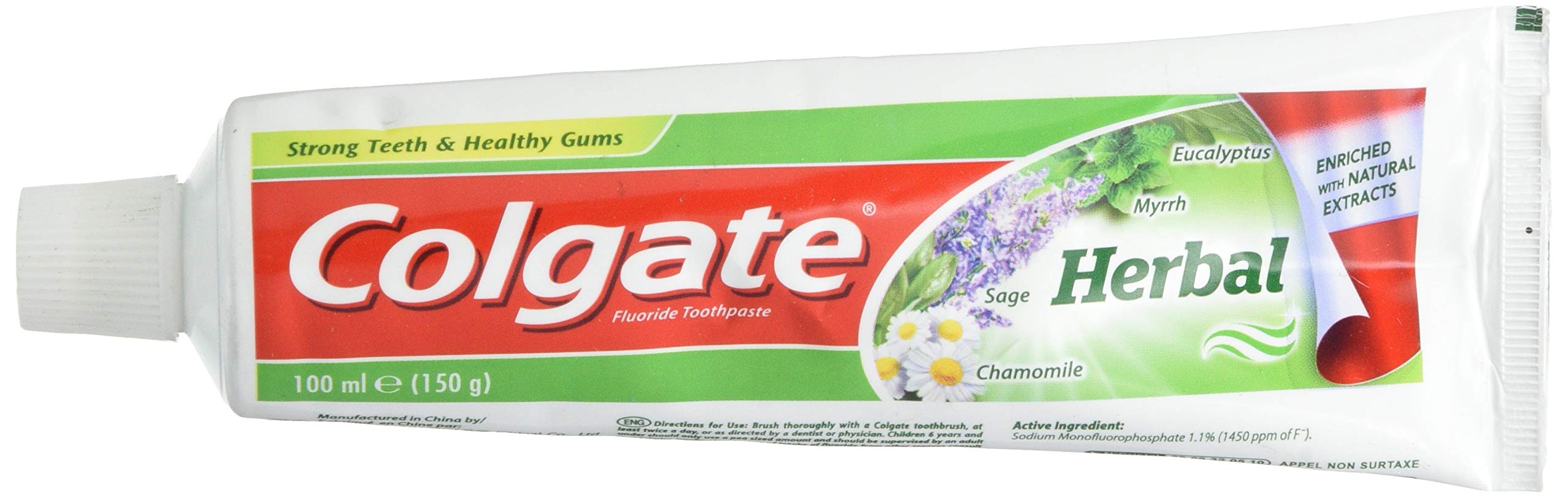 COLGATE WTOH23 Herbal Toothpaste, 100 mL White