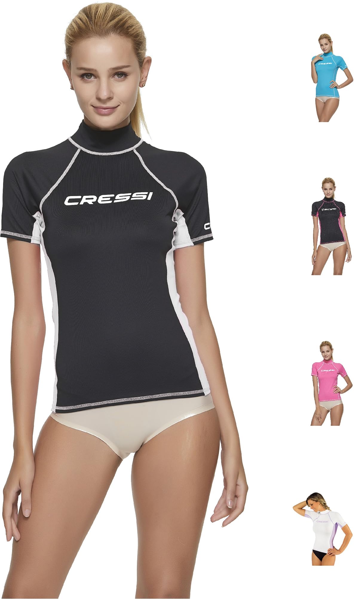 Cressi Women's Rash Guard, Black, L 4 10 UK