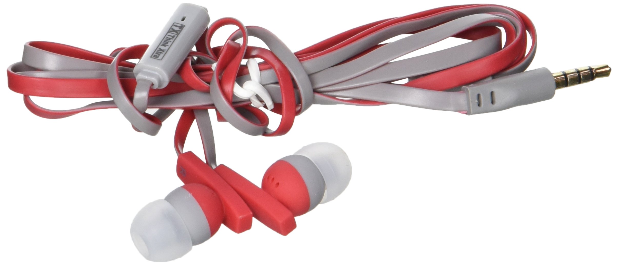 TX Portable/Think Xtra In-Ear Earphones for Smartphone/Tablet/Laptop Red