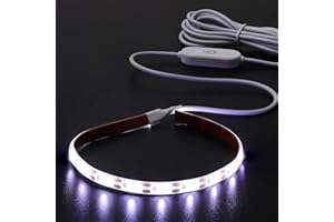 Mobestech LED Strips Sewing Machine Cold White Light Self-Adhesive LED Strip Light 2 Meters 5V USB 6500K