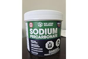 Sodium Percarbonate Powder 99.9% - Eco Living Solutions | All Purpose Alternative | Chlorine Free Oxygen Laundry | Color Safe
