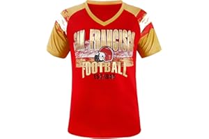 Geneisteck Womens Football Fans V Neck City Raglan T-Shirts