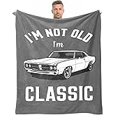 Kazdan Dad Gifts, Blanket Gifts for Men, Birthday Gifts for Dad & Grandpa, Funny Gag Gift for Him, Cool Unique Gifts for Men Who Have Everything, Great Over The Hill Gift Idea Throw Blanket 50"x60"