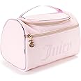 Juicy Couture Women's Cosmetics Bag - Hanging Travel Makeup and Toiletries Small Duffel Bag, Pink