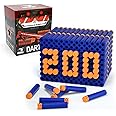 EKIND 200 Pcs Waffles Darts Refill Pack Foam Bullet Compatible for NERF N-Strike Series Blaster (Blue)