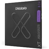 D'Addario XT Nickel Coated Electric Strings XTE1149, 11-49, 6-String | XT Nickel electric strings deliver extended life, natural feel, tuning stability, enhanced response and strong nickel tone.