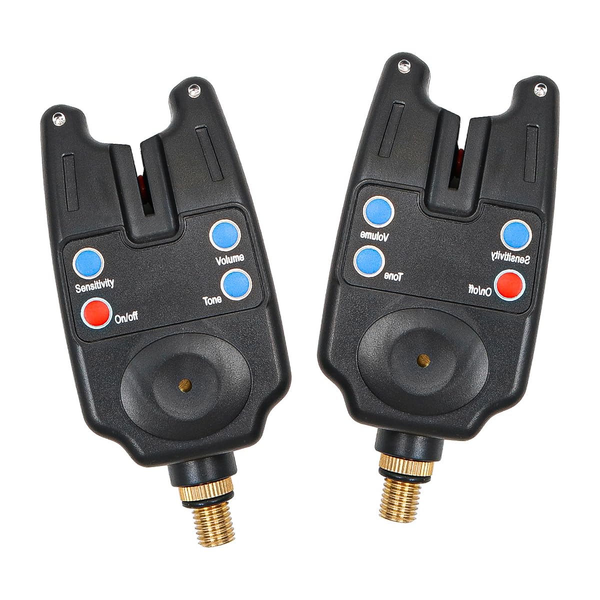 Sarini 2Pcs Fishing Bite Alarm Tackle Carp with Speaker Indicators Fish Finders Tools