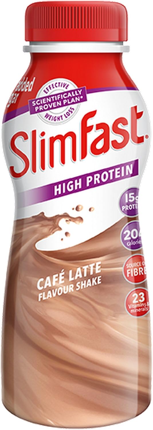 SlimFast Ready To Drink Cafe Latte Shake, 6 x 325ml, 325 ml (Pack of 6) - Image 3