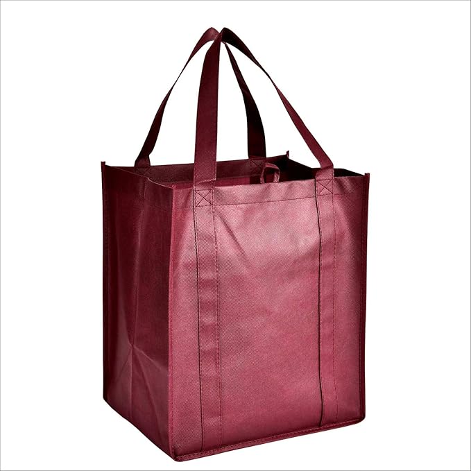 Large & Heavy Duty Reusable Nonwoven Grocery Shopping Tote