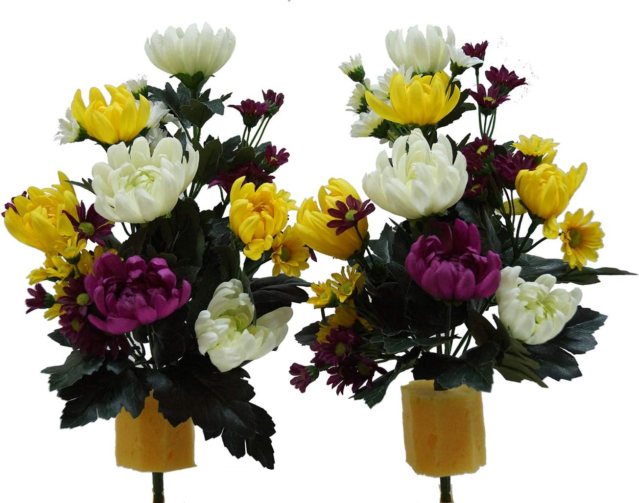 Amazon｜仏花（M) 造花 仏壇用 お供え 2本組｜造花 オンライン通販