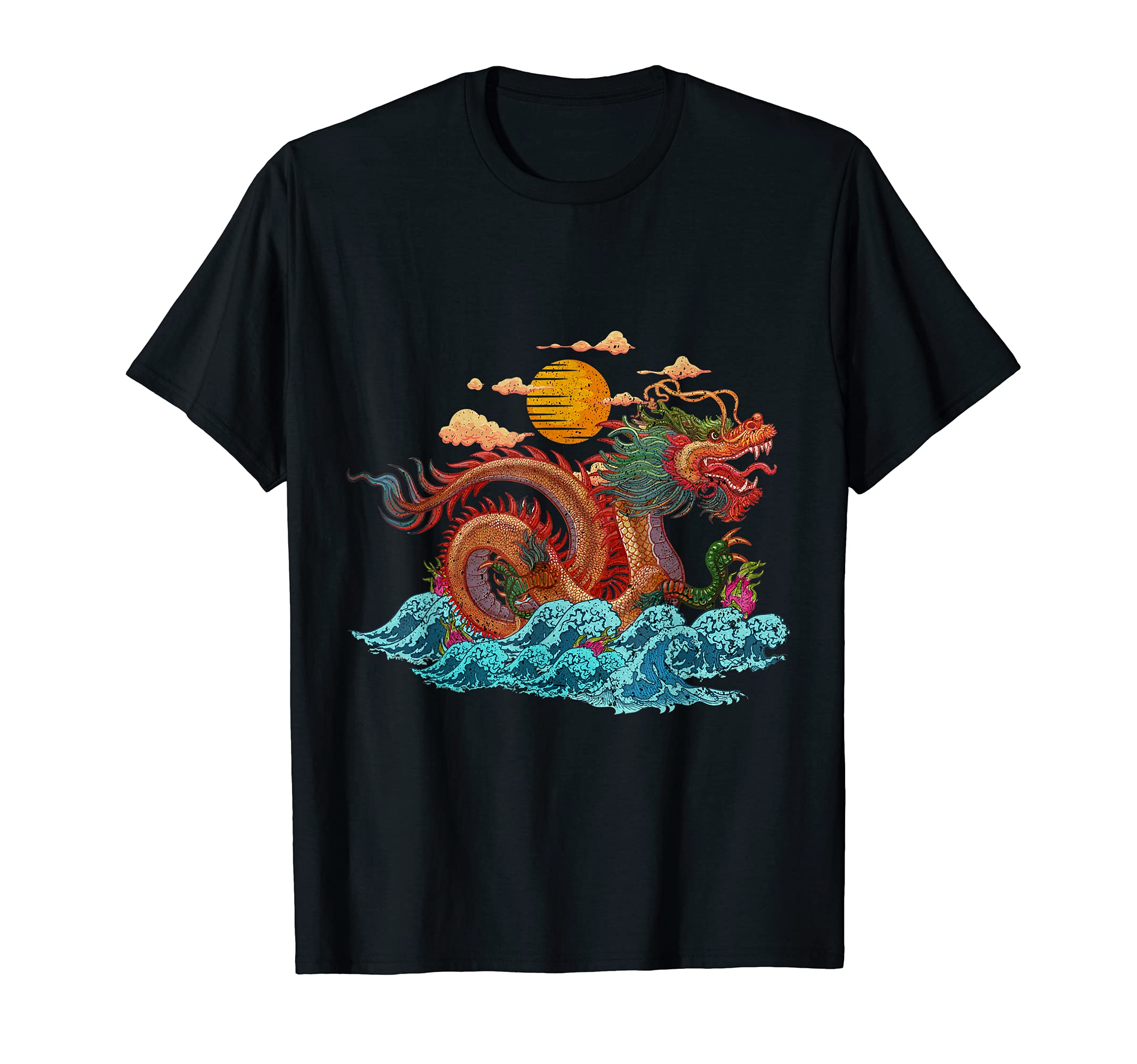 Dragons East Asian Style Vintage Art Dragon T-Shirt