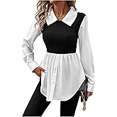 MakeMeChic Women's Soft Blouse