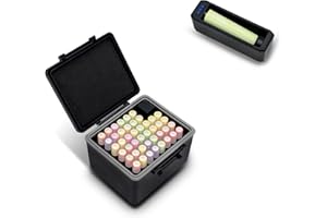 JJC AAA Battery Hard Case with Detachable Tester Checker,44 Slots AAA Battery Case Storage Oragnizer for Household Batteries,